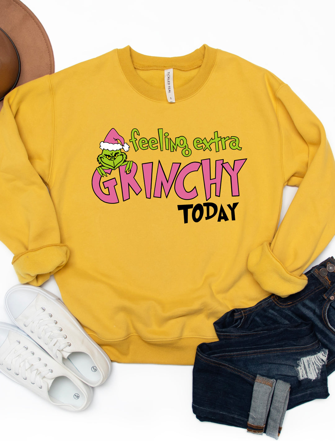 Feeling Extra Grinchy - Graphic Sweatshirt