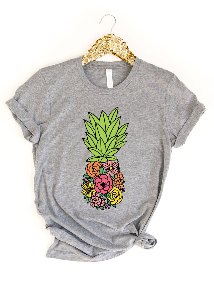 Floral Pineapple Graphic Tee