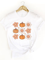 Flowers & Pumpkin Graphic Tee