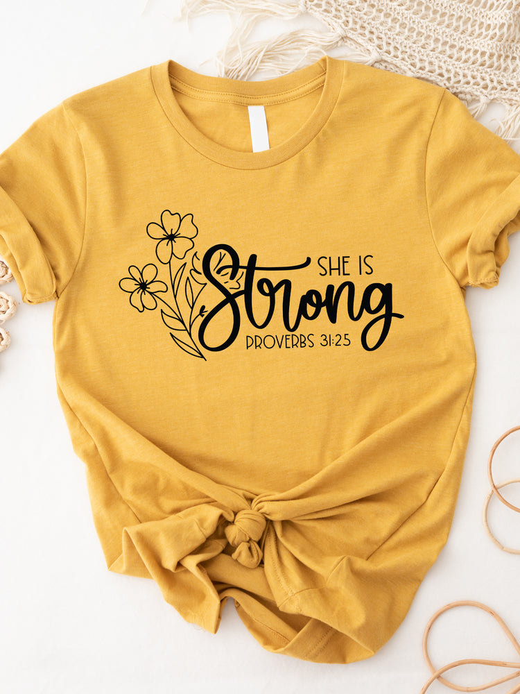 She is Strong Graphic Tee