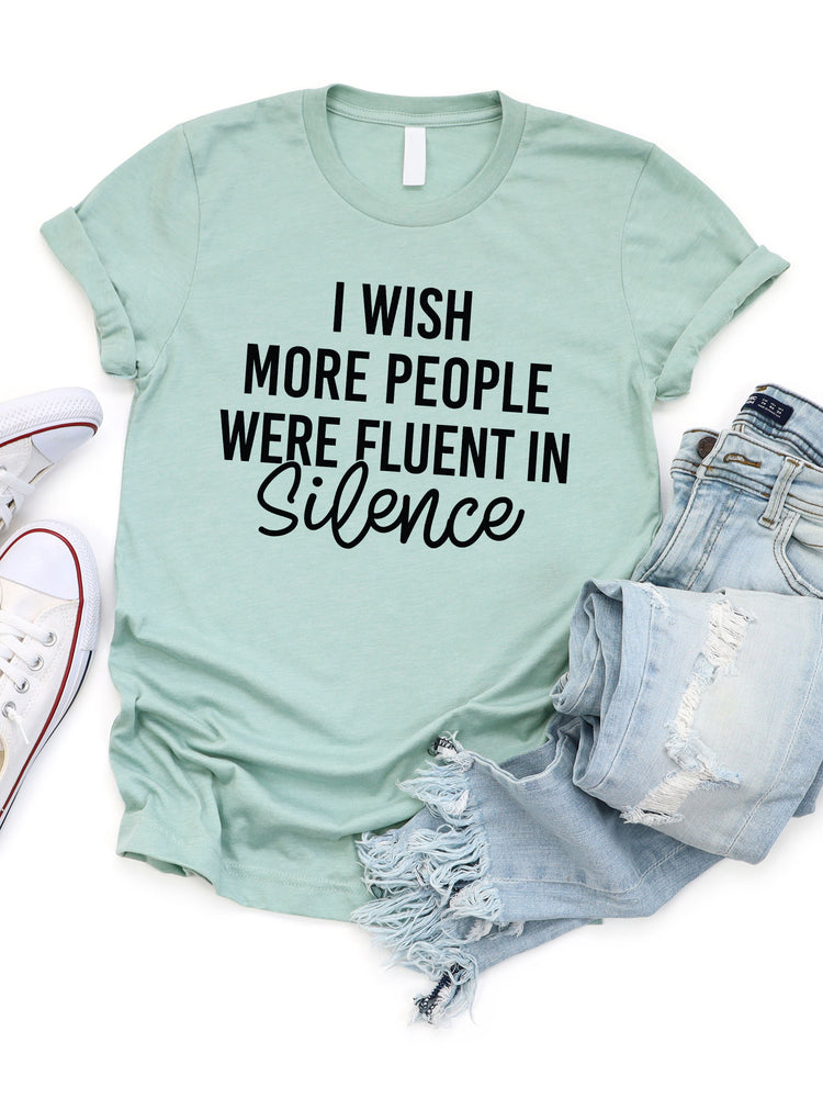 Fluent in Silence Graphic Tee