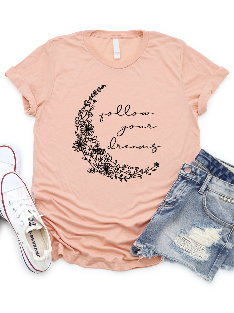 Follow Your Dreams Moon Graphic Tee
