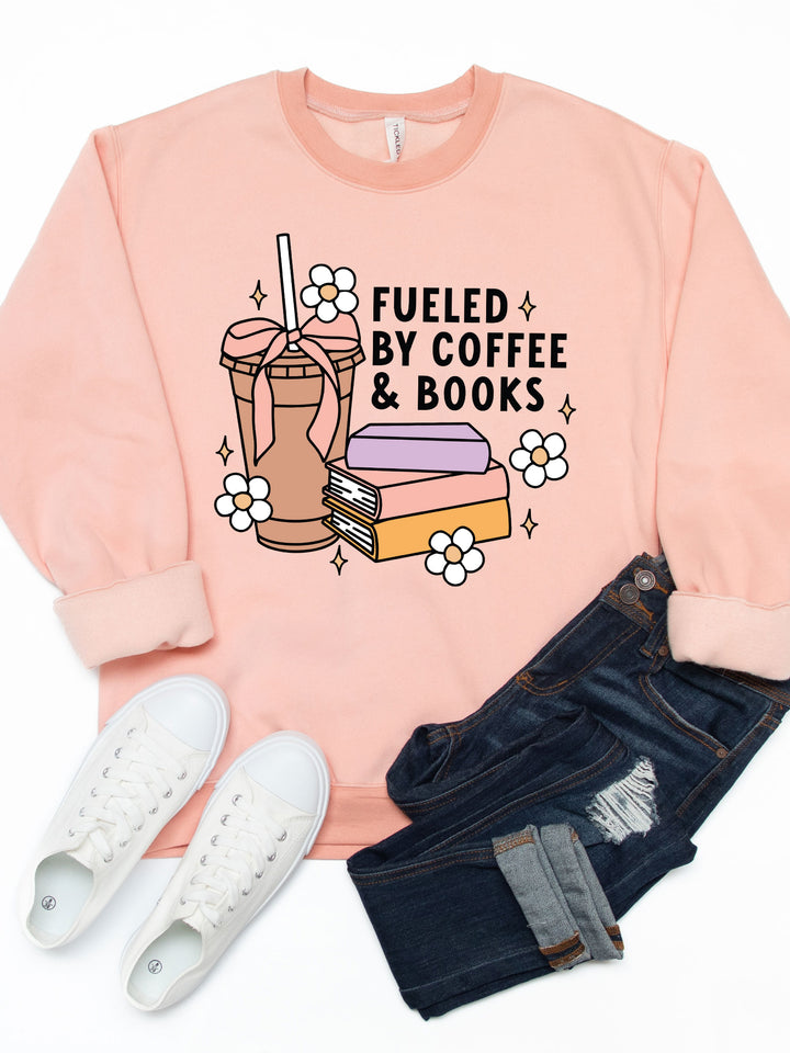 Fueled by Coffee & Books Graphic Sweatshirt