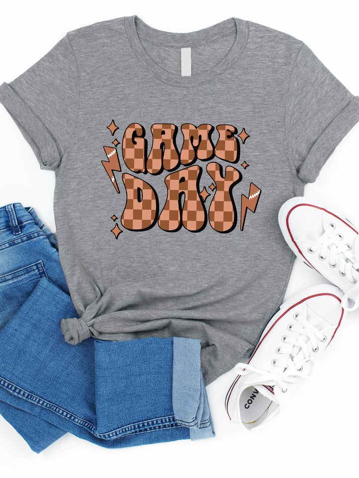 Game Day Checkered Graphic Tee