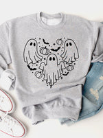 Ghost Heart Graphic Sweatshirt