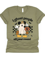 I Ghost People All Year Round Disney Graphic Tee
