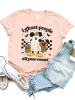 I Ghost People All Year Round Disney Graphic Tee