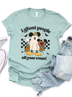 I Ghost People All Year Round Disney Graphic Tee