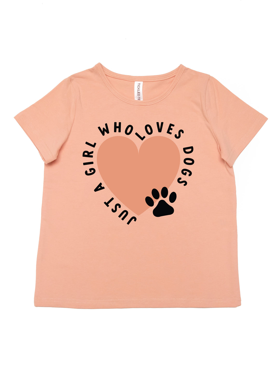 Just a Girl Who Loves Dogs Kids Graphic Tee