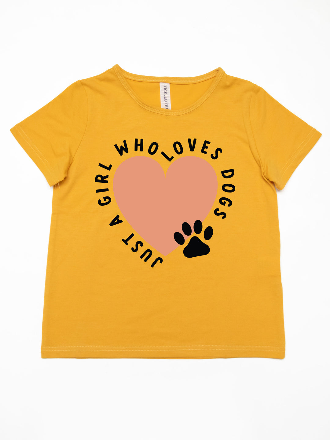 Just a Girl Who Loves Dogs Kids Graphic Tee