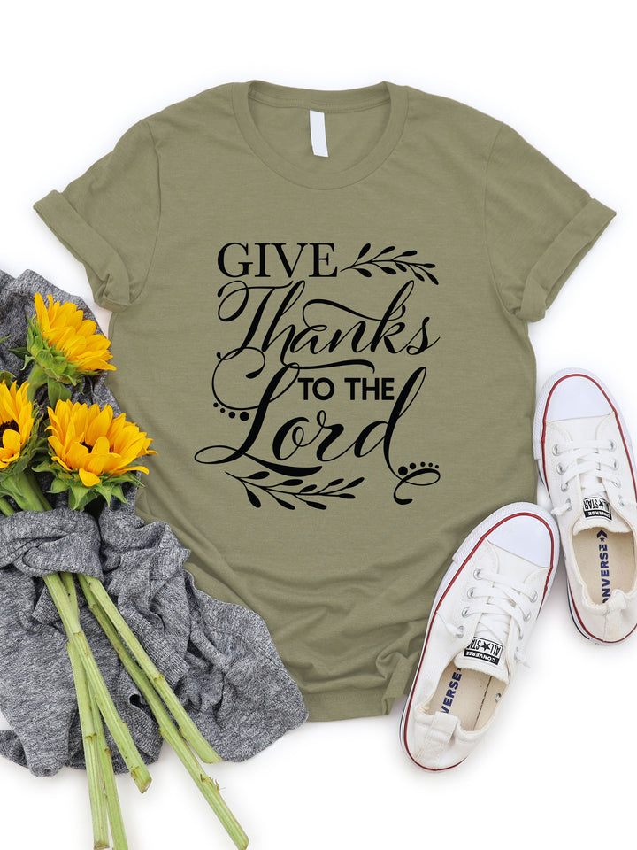 Give thanks to the Lord Graphic Tee