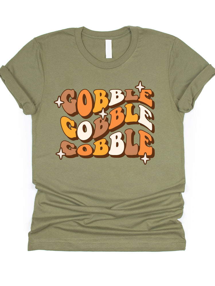 Gobble Gobble Gobble Retro Graphic Tee