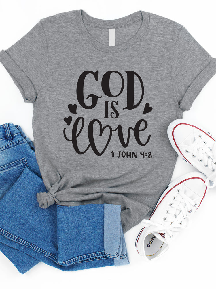 Hearts God is Love Graphic Tee