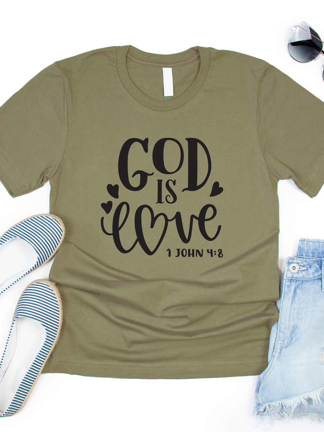 Hearts God is Love Graphic Tee