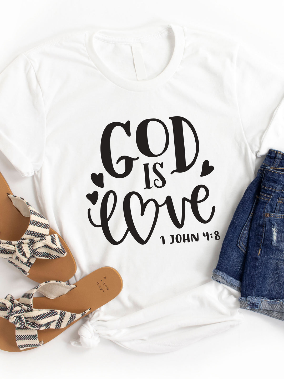 Hearts God is Love Graphic Tee