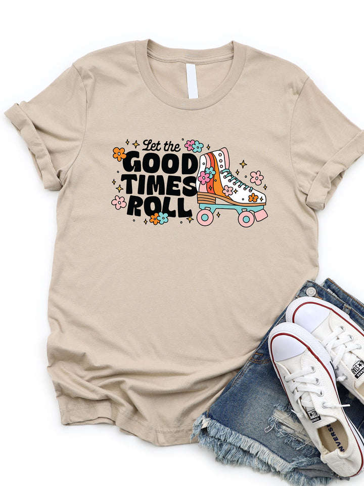 Let the Good Times Roll (Roller Skates) Graphic Tee