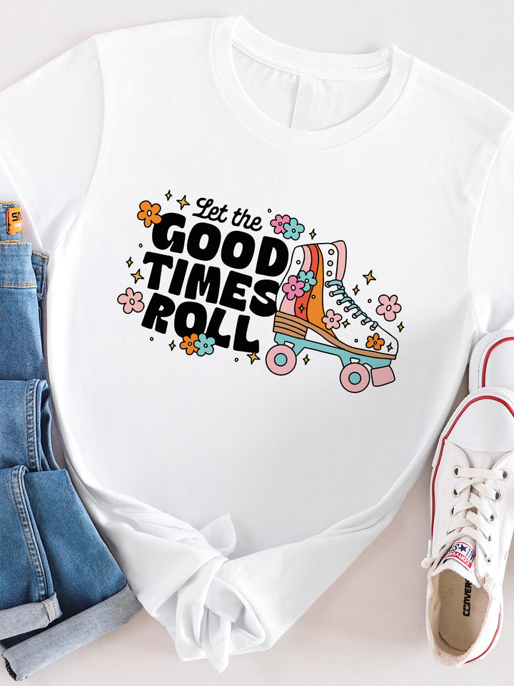 Let the Good Times Roll (Roller Skates) Graphic Tee