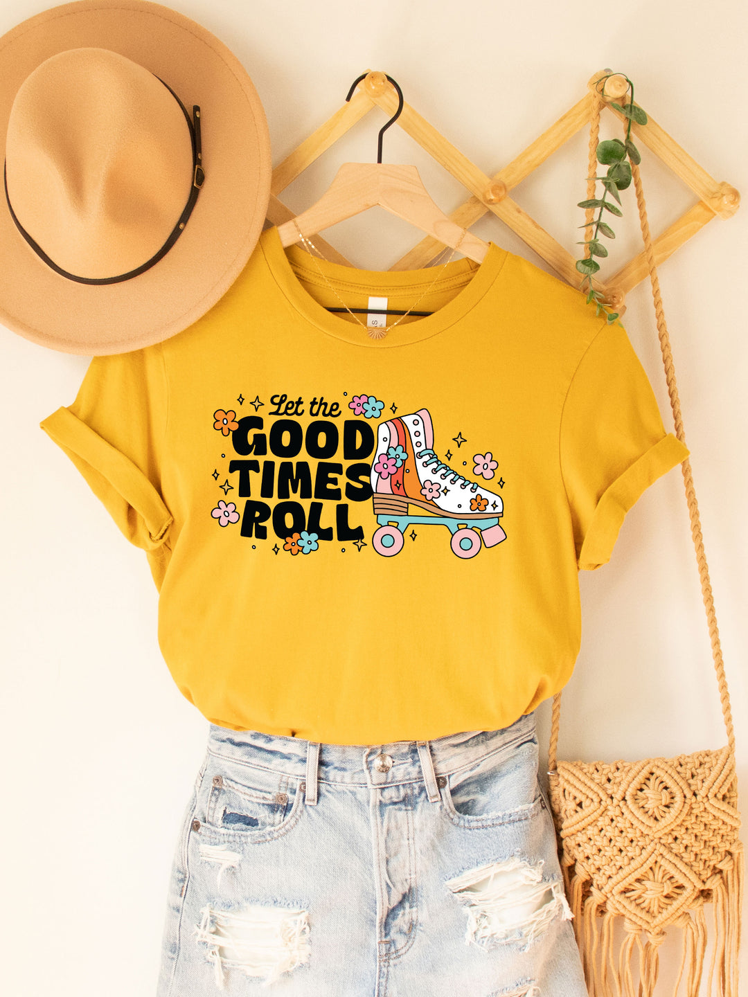 Let the Good Times Roll (Roller Skates) Graphic Tee