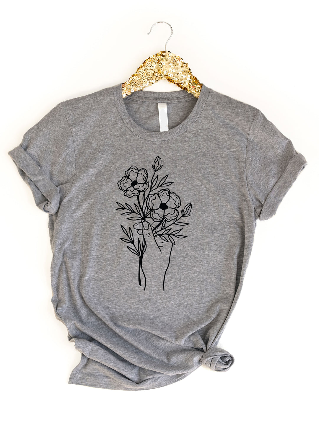 Floral Bouquet Hand Graphic Tee