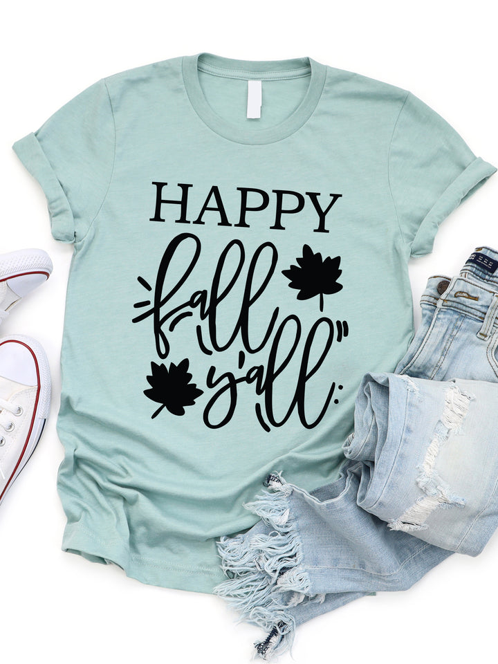 Happy Fall Y'all Graphic Tee