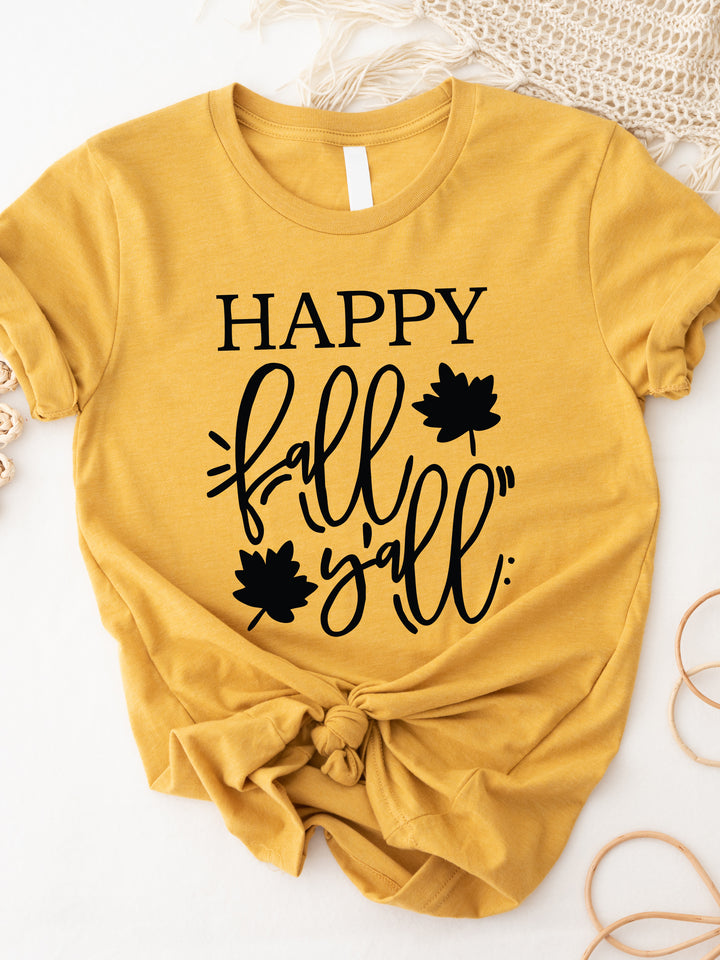 Happy Fall Y'all Graphic Tee