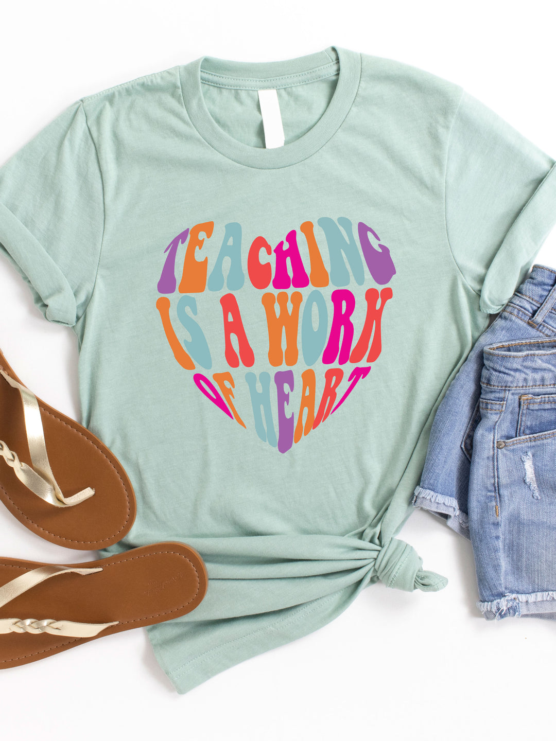 Teaching is a work of Heart Graphic Tee