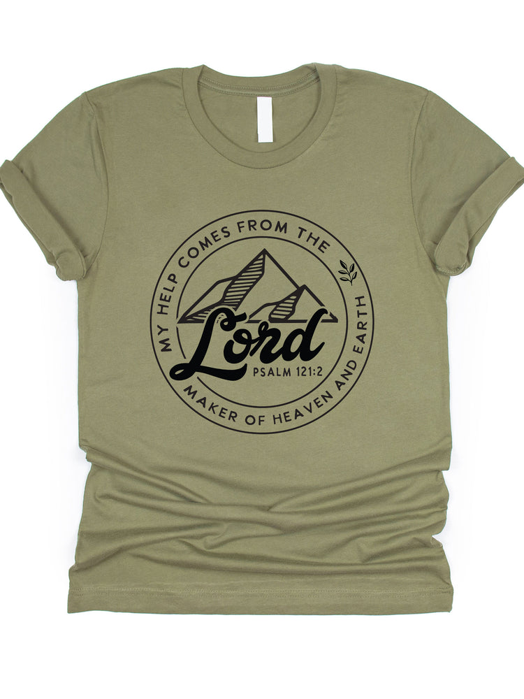 Help comes from the Lord Graphic Tee