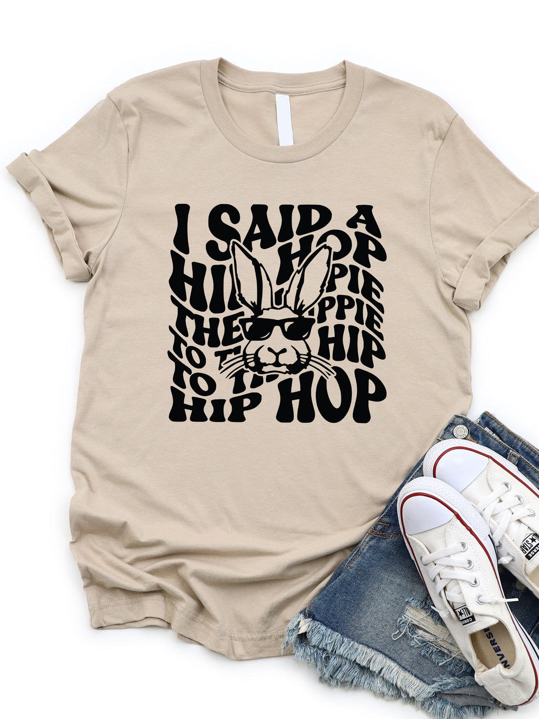 To the Hip Hip Hop Bunny Graphic Tee