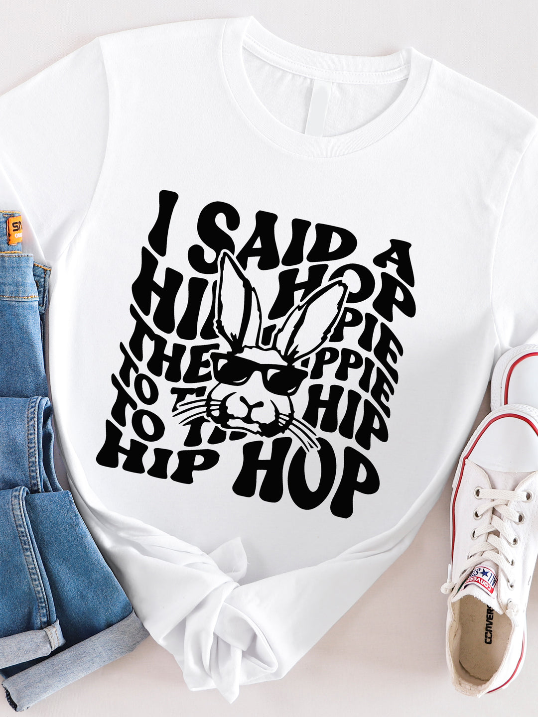 To the Hip Hip Hop Bunny Graphic Tee