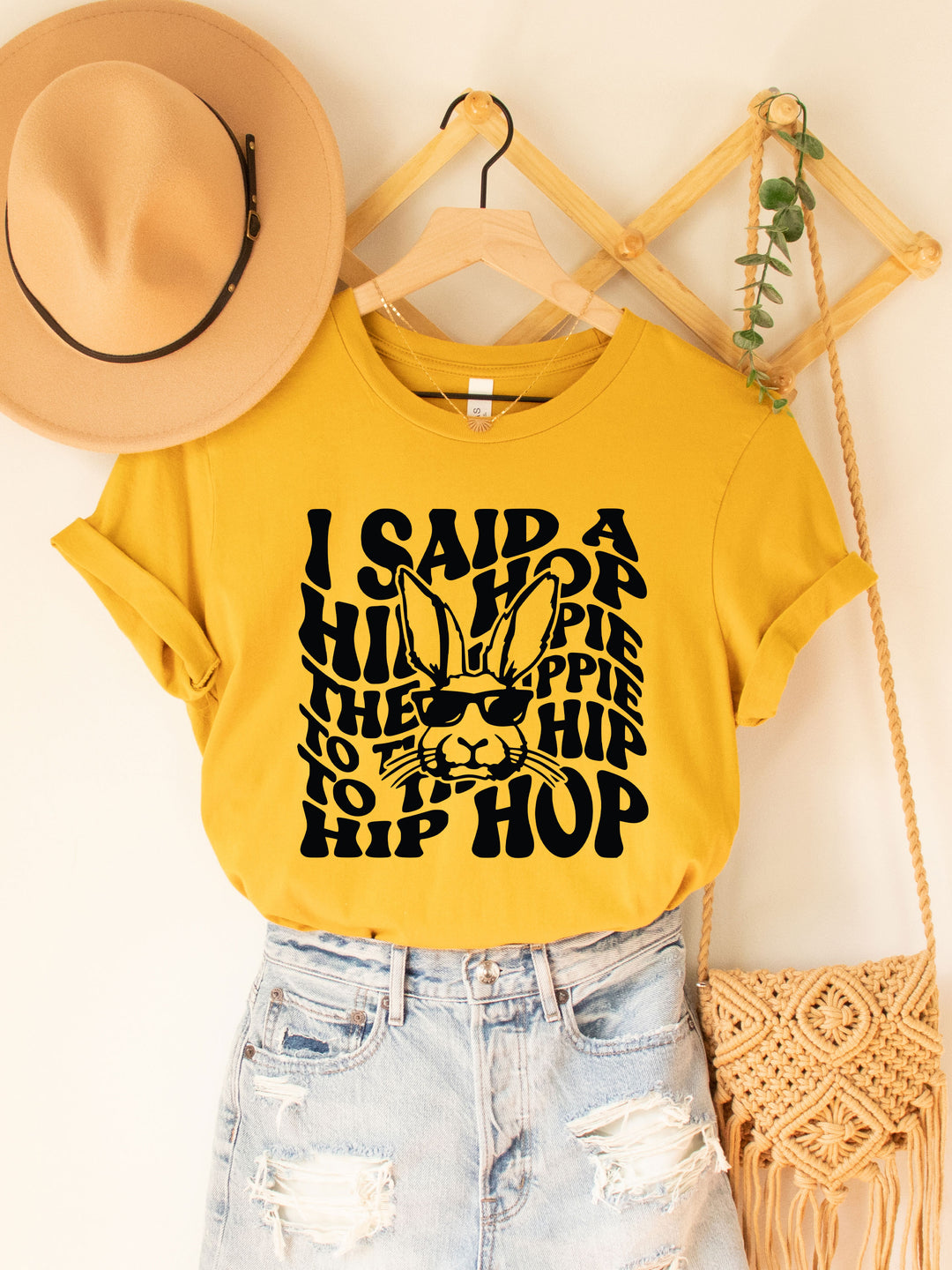 To the Hip Hip Hop Bunny Graphic Tee