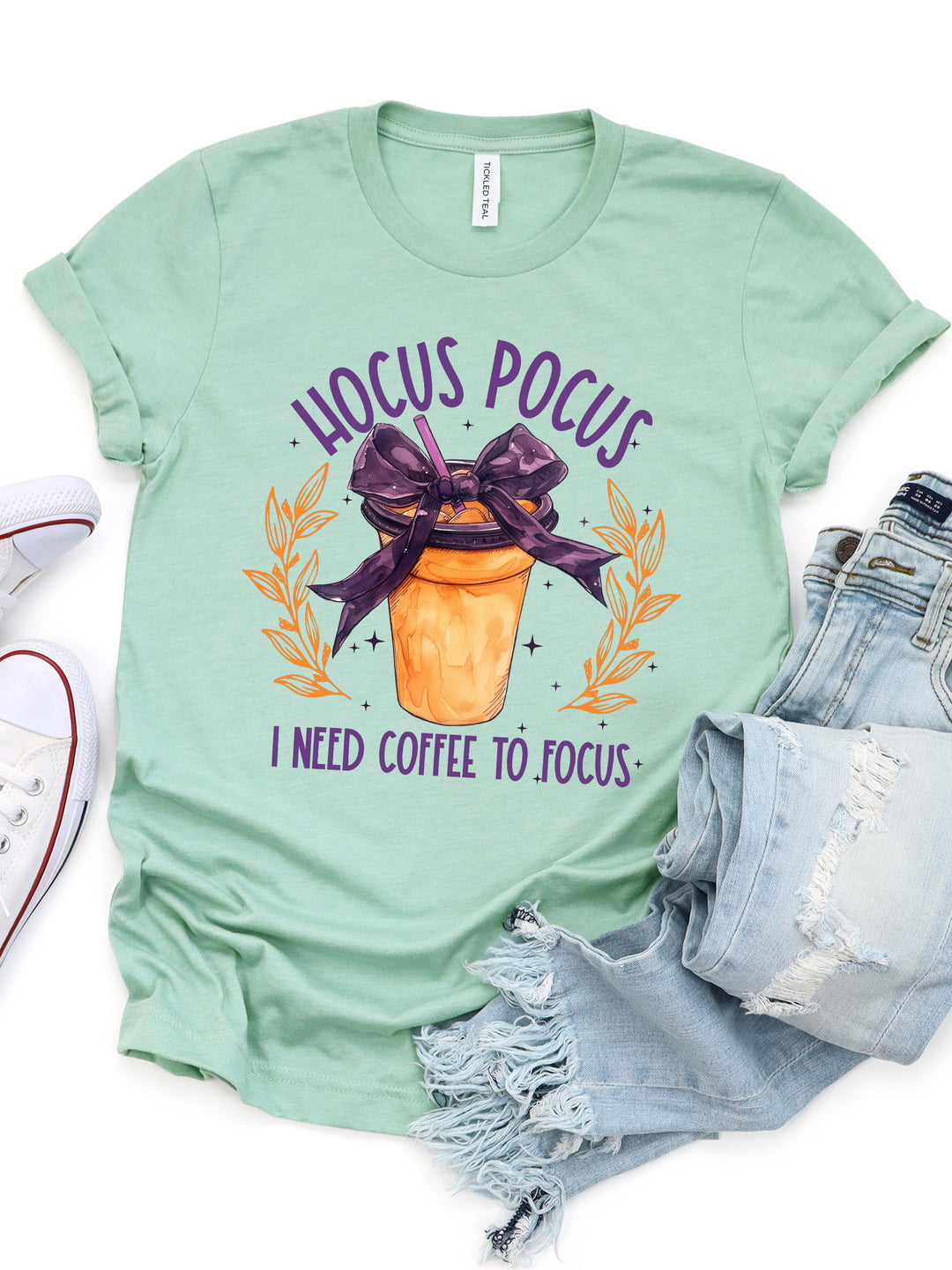 Hocus Pocus, I Need Coffee To Focus Graphic Tee