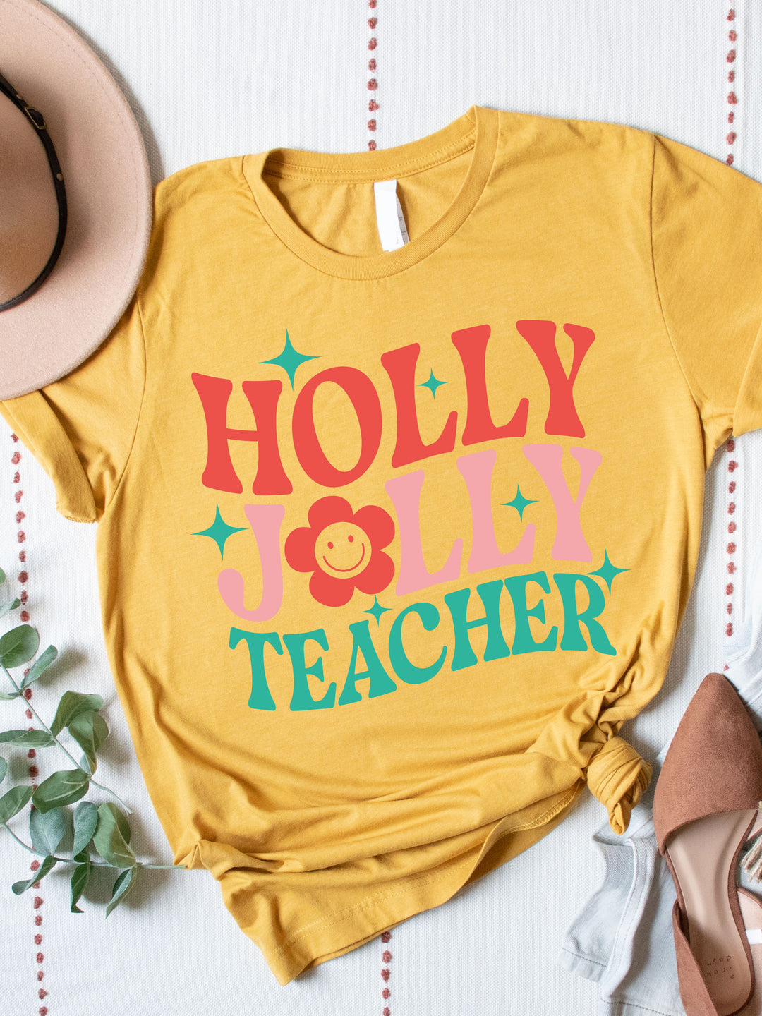 Holly Jolly Teacher Graphic Tee