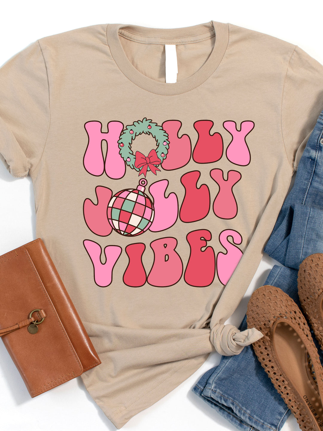 Holly Jolly Vibes Graphic Tee