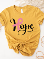 Hope Pink Ribbon Graphic Tee