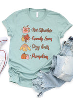 Hot Chocolate Crunchy Leaves Graphic Tee