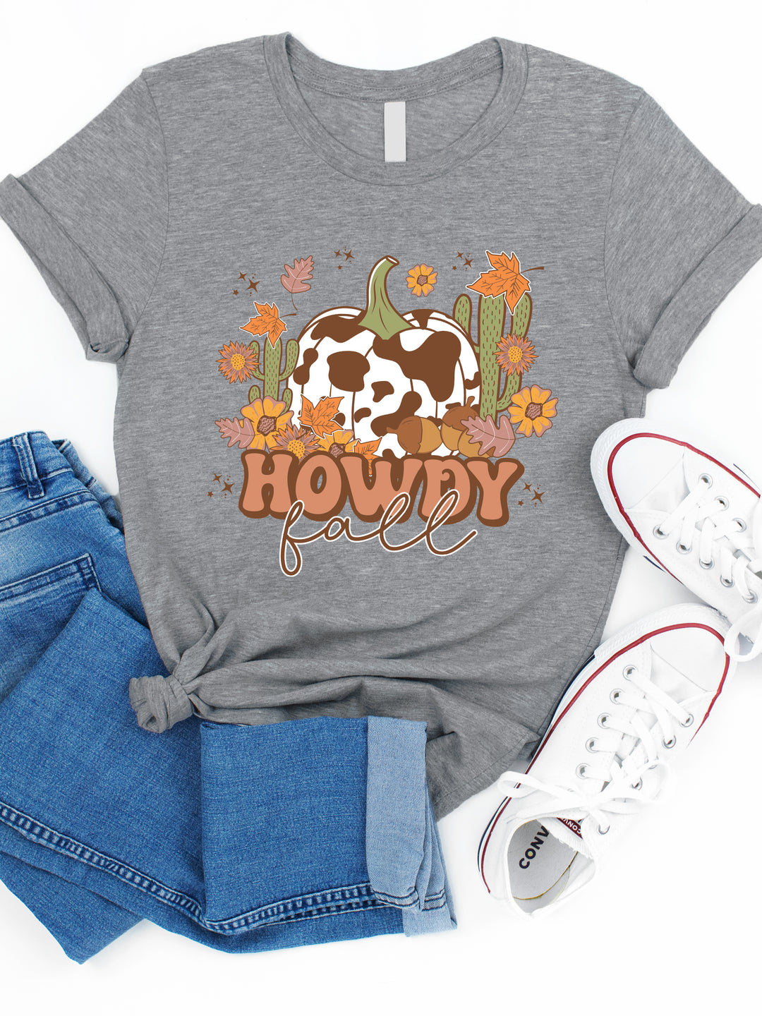 Howdy Fall Cow Graphic Tee