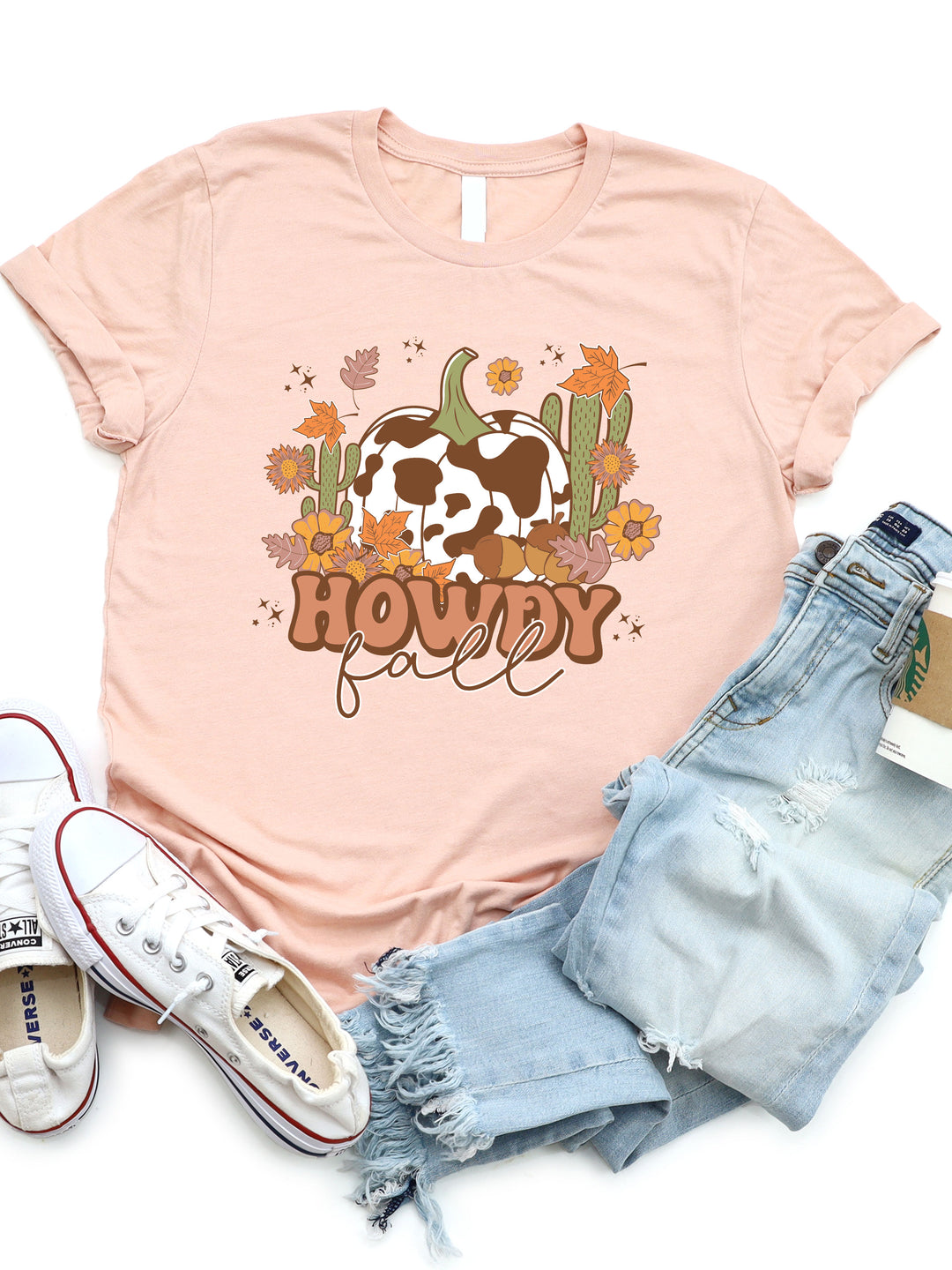 Howdy Fall Cow Graphic Tee