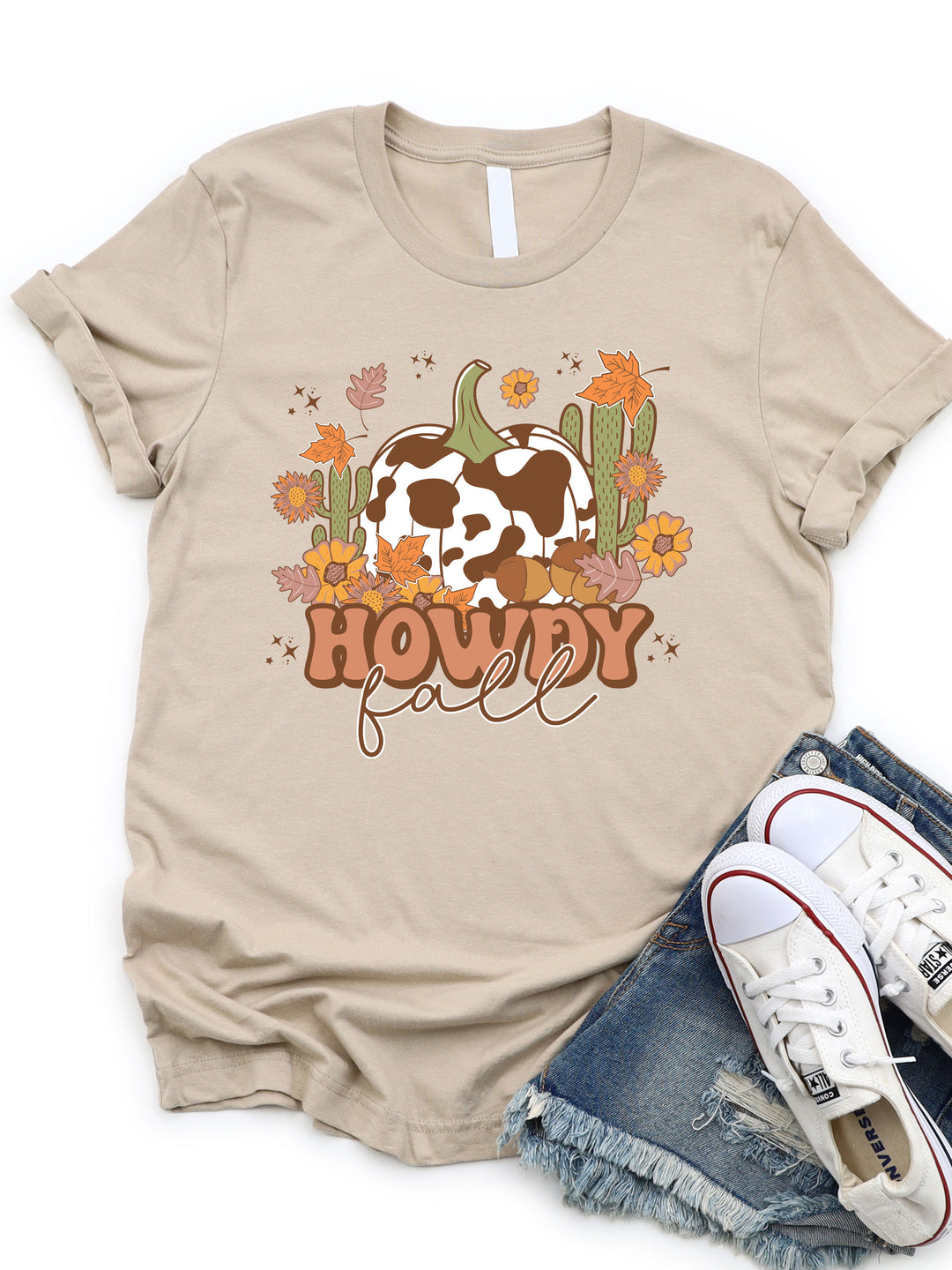 Howdy Fall Cow Graphic Tee