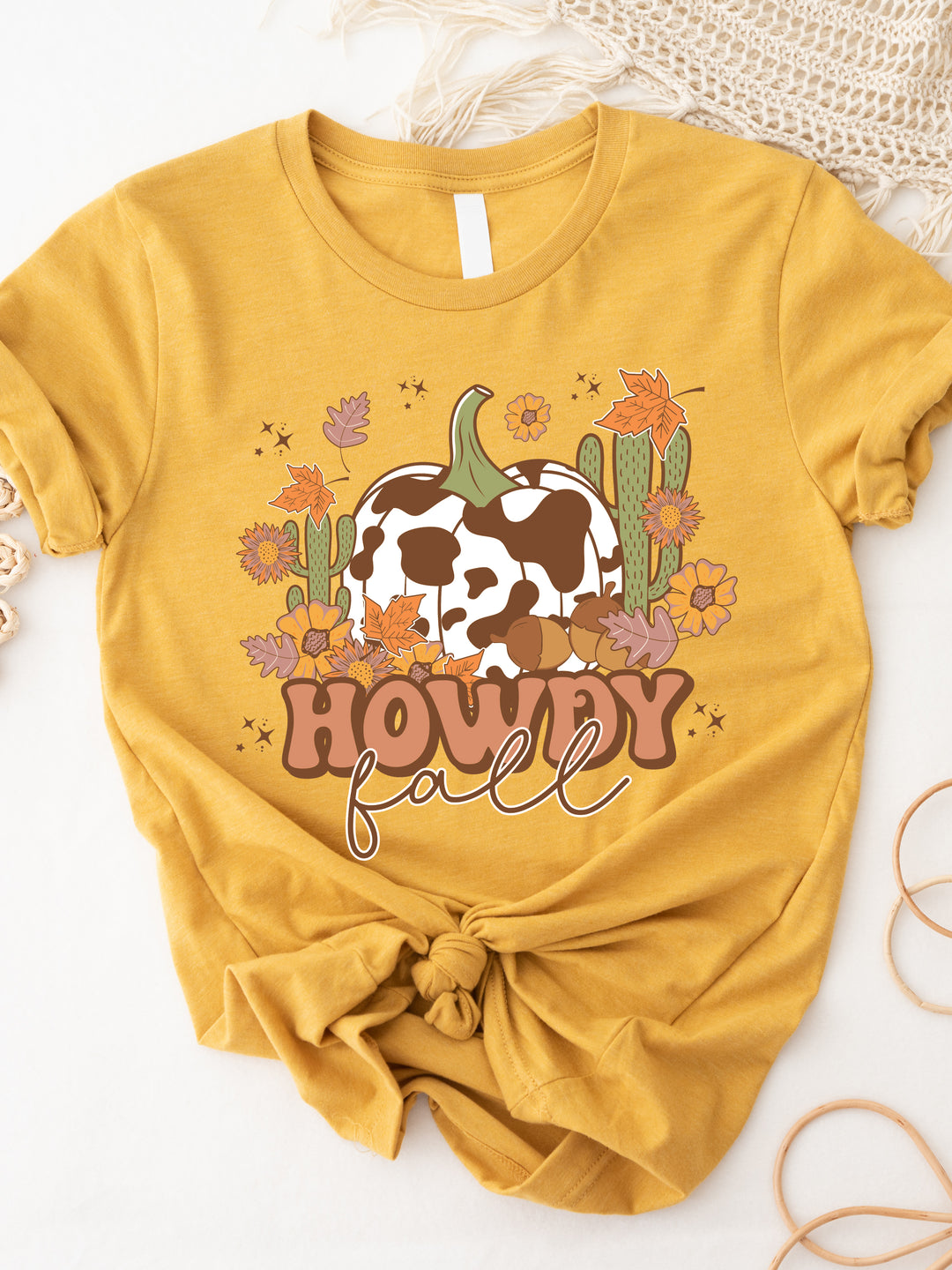 Howdy Fall Cow Graphic Tee