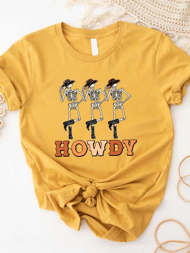 Howdy Skeleton Graphic Tee