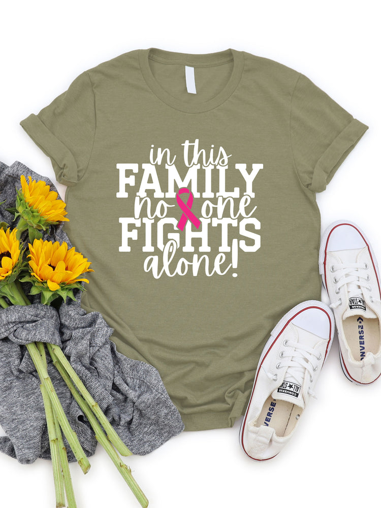 In This Family No One Fights Alone Graphic Tee