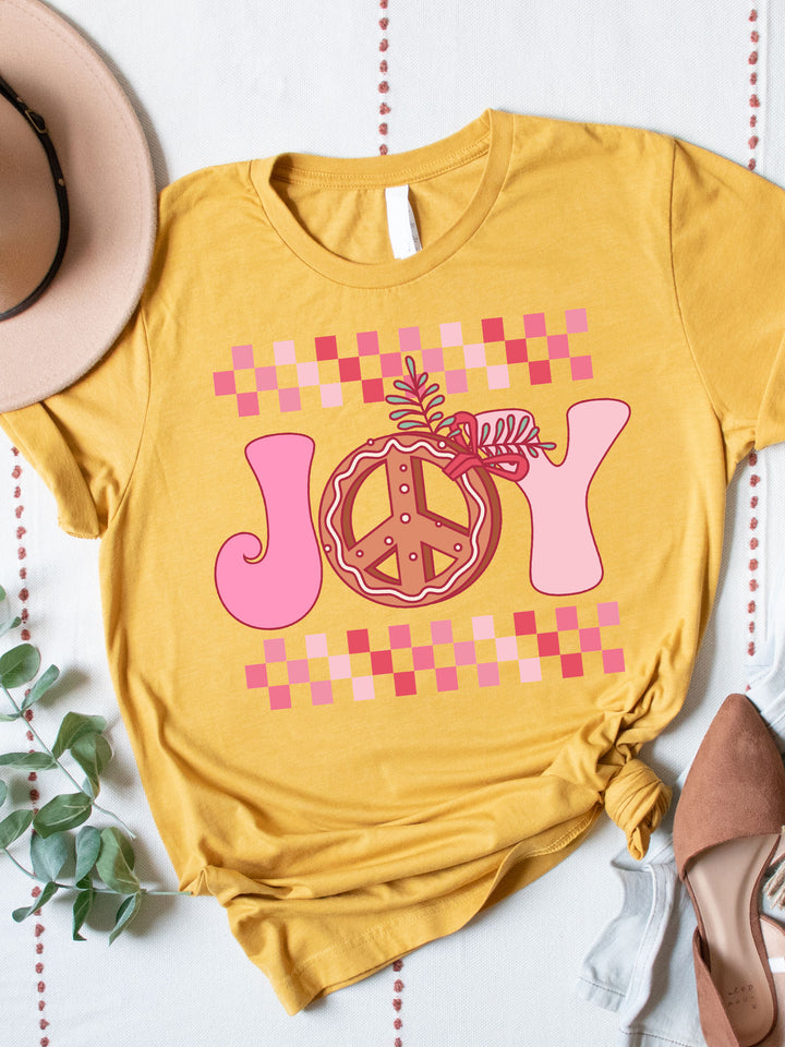 Joy (Checker Border) Graphic Tee