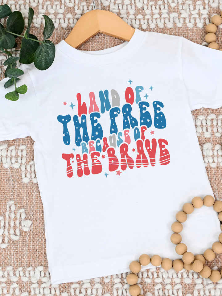 Land Of The Free Kids Graphic Tee