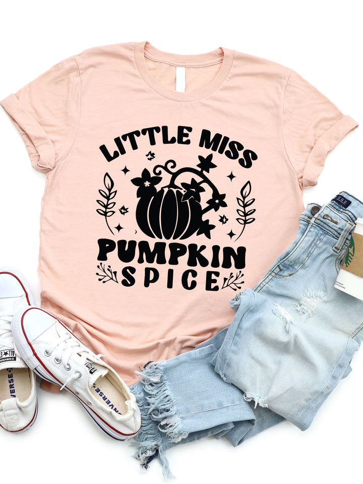 Floral Little Miss Pumpkin Spice Graphic Tee