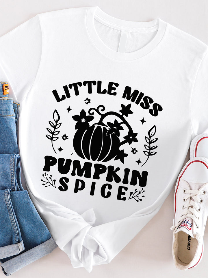 Floral Little Miss Pumpkin Spice Graphic Tee