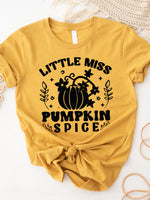 Floral Little Miss Pumpkin Spice Graphic Tee