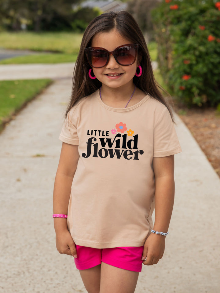 Little Wild Flower Kids Graphic Tee