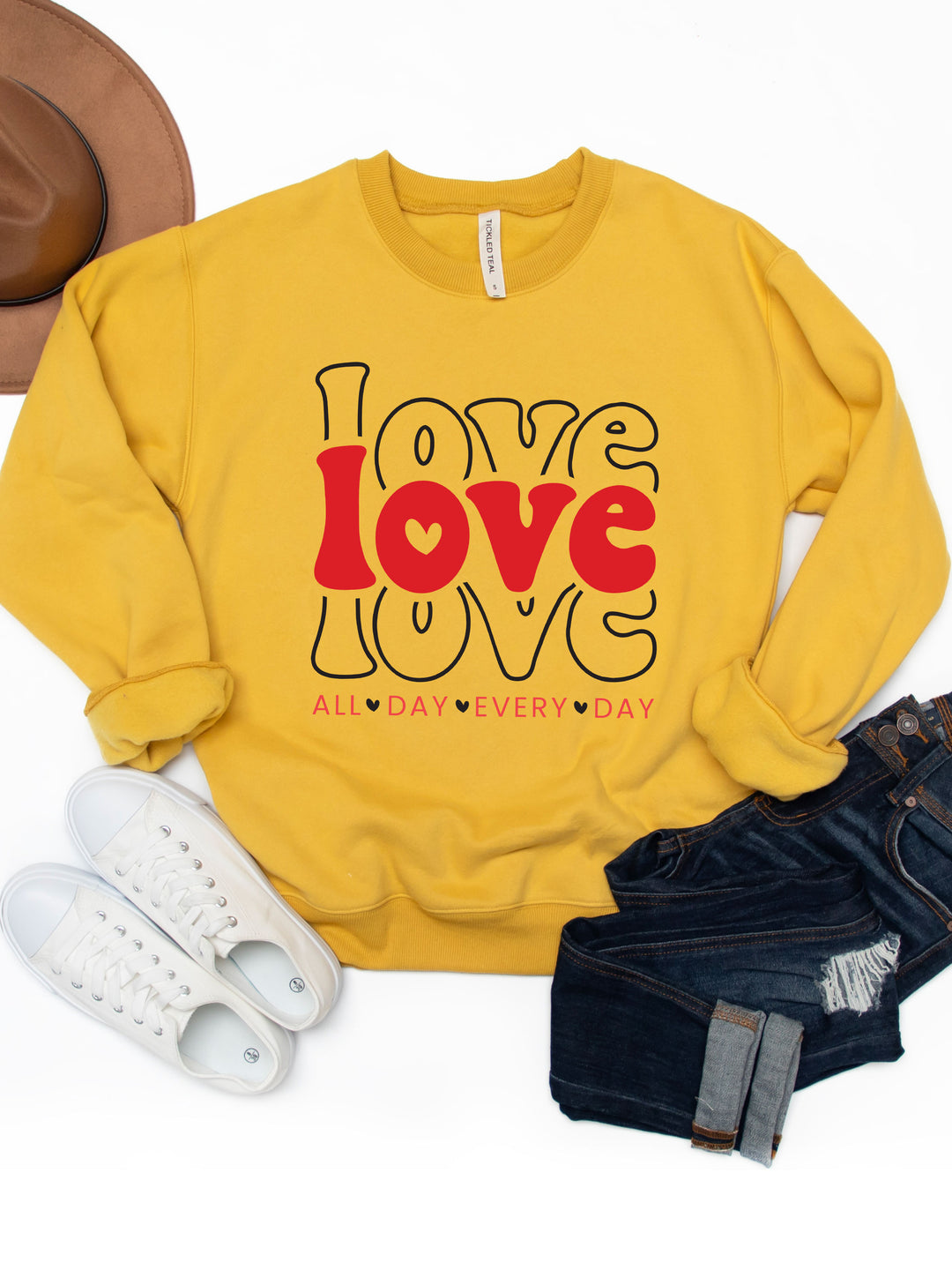 LOVE All Day Every Day Graphic Sweatshirt