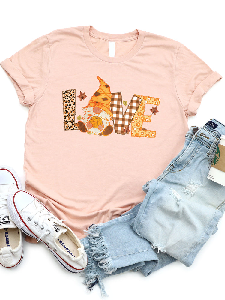 Love Fall Gnome - Graphic Tee