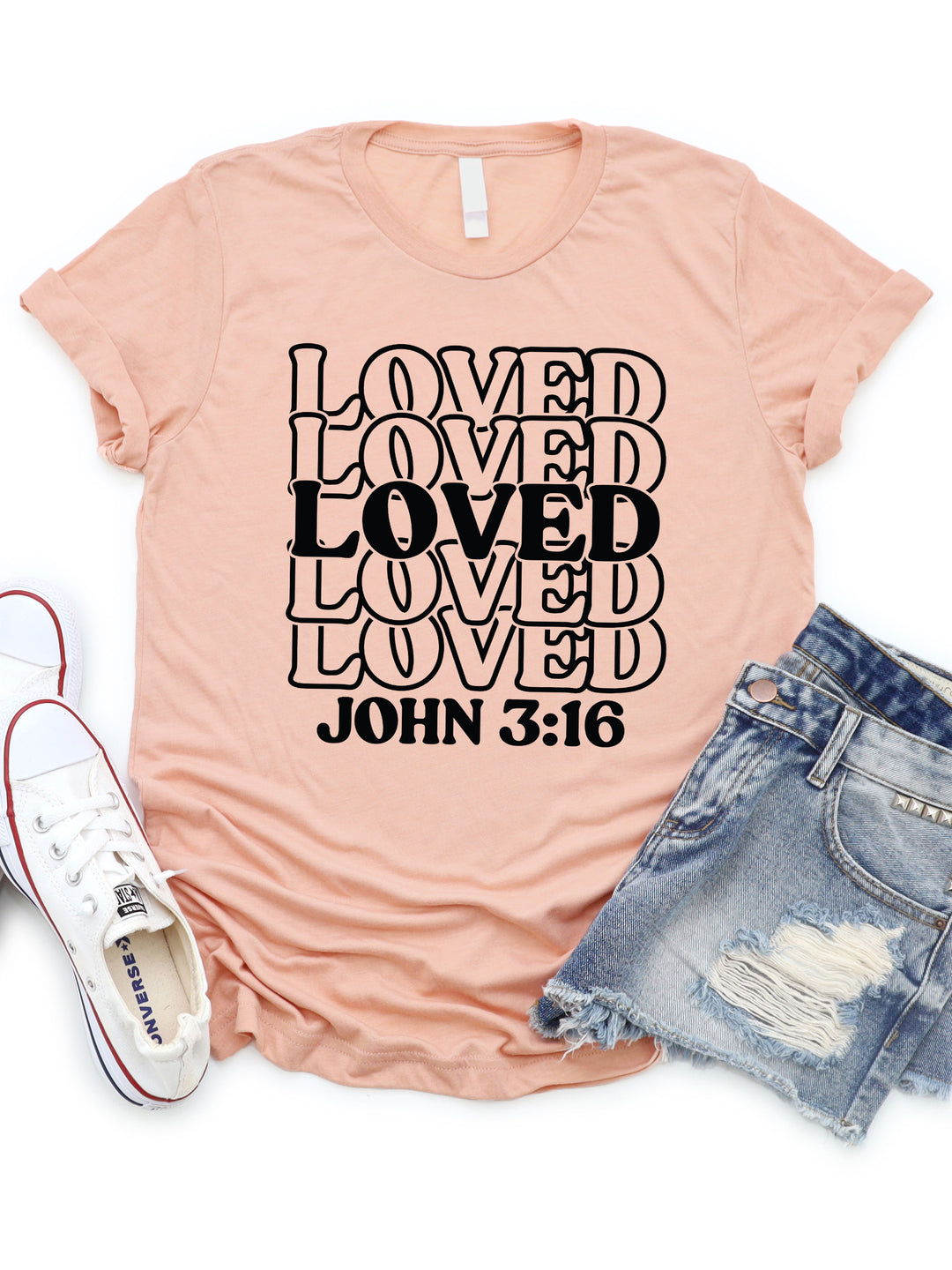 Loved John 3:16 Graphic Tee